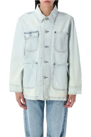 Ralph Lauren Jakke, Dame, Blå, S, Denim, Denim Worker Jakke