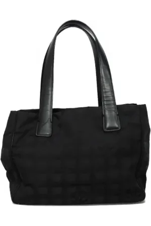 CHANEL Pre-owned, Dame, Sort, ONE SIZE, Uld, Pre-owned Canvas totes
