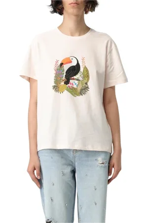 Liu Jo Top, Dame, , S, Elegant Sølv T-shirt til Kvinder