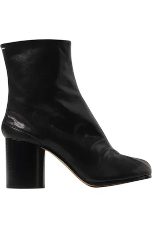 Maison Margiela Sko, Dame, Sort, 39 1/2 EU, SplitToe Ankelstøvler Elegant Sort Design