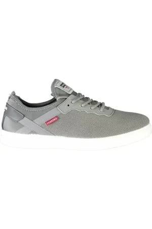 Carrera Sko, Herre, Grå, 45 EU, Polyester, Grå Polyester Sneaker med Kontrastdetaljer
