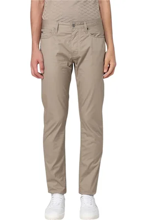 Emporio Armani Bukser, Herre, , W32, Bomuld, Marineblå Casual Chino Bukser