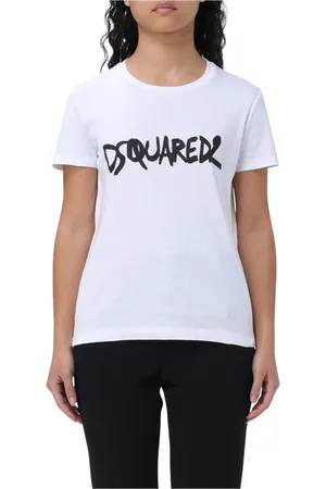 Dsquared2 Top, Dame, Hvid, XS, Bomuld, Hvid Crew Neck T-Shirt
