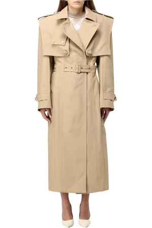 Balmain Frakke, Dame, , M, Bomuld, Elegant Trench Coat