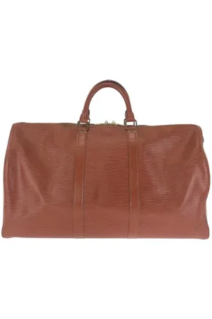 LOUIS VUITTON Pre-owned, Dame, Brun, ONE SIZE, Tyl, Pre-owned Laeder rejsetasker