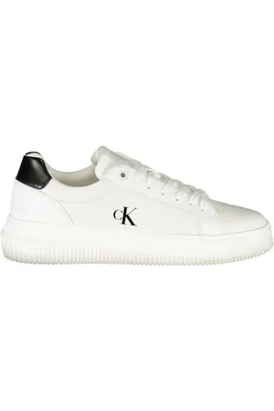 Calvin Klein Sko, Dame, Hvid, 39 EU, Uld, Sort & Hvid Snøresko