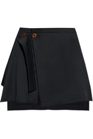 Vivienne Westwood Nederdel, Dame, Blå, S, Uld, Asymmetrisk nederdel