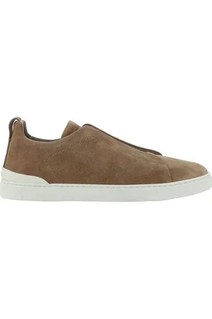 Ermenegildo Zegna Sko, Herre, Brun, 41 EU, Læder, Suede Læder Sneakers