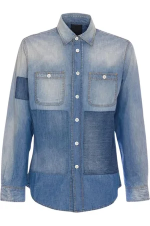 Givenchy Skjorte, Herre, Blå, L, Denim, Denim Button-Up Skjorte
