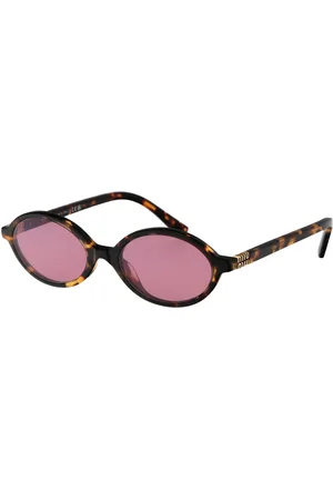 Miu Miu Tilbehør, Dame, Flerfarvet, 50 MM, Uld, Stilfulde solbriller med 0MU 04Zs design