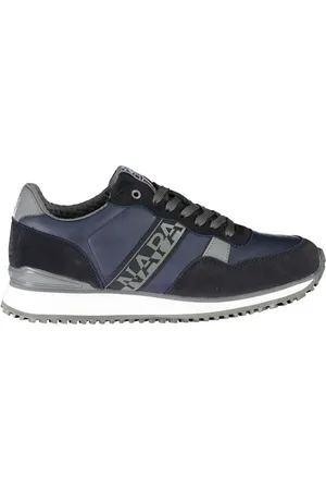 Napapijri Sko, Herre, Blå, 41 EU, Polyester, Kontrast Sneakers med Signaturstil