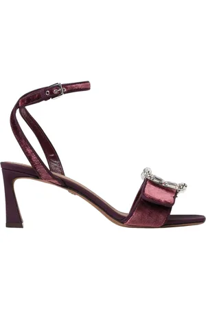 Dolce & Gabbana Sko, Dame, Lilla, 36 EU, Velvet Jewel Hæle Sandaler