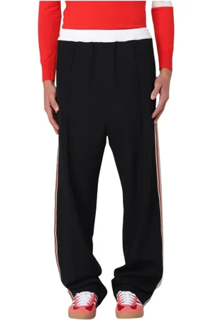 WALES BONNER Bukser, Herre, Sort, M, Sorte Side Stripe Bukser