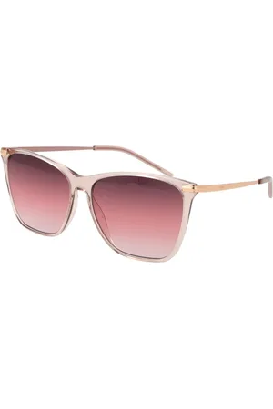 HUGO BOSS Tilbehør, Dame, Lyserød, ONE SIZE, Uld, Rose Rektangel Dame Solbriller