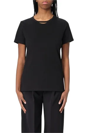 Elisabetta Franchi Top, Dame, Sort, S, Sort kortærmet sweater