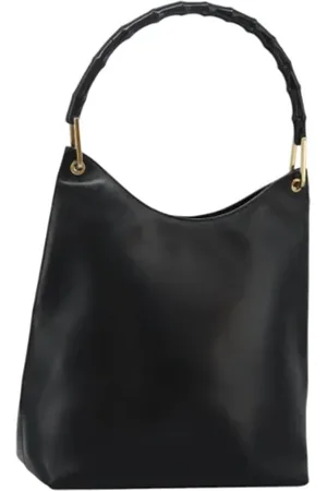 Gucci Pre-owned, Dame, Sort, ONE SIZE, Uld, Pre-owned Laeder gucci-tasker