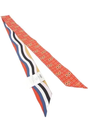 Fendi Pre-owned, Dame, Flerfarvet, ONE SIZE, Tyl, Pre-owned Silke fendi-tasker