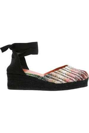 Missoni Sko, Dame, Flerfarvet, 41 EU, Jute, Sort Paillet Kile Sandaler