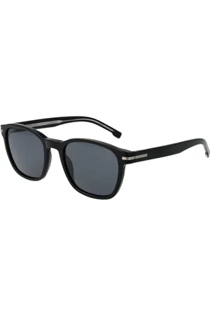 HUGO BOSS Tilbehør, Herre, Sort, ONE SIZE, Uld, Sorte Herre Solbriller Eco Acetat Panto