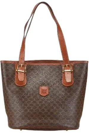 Céline Pre-owned, Dame, Brun, ONE SIZE, Tyl, Pre-owned Canvas totes