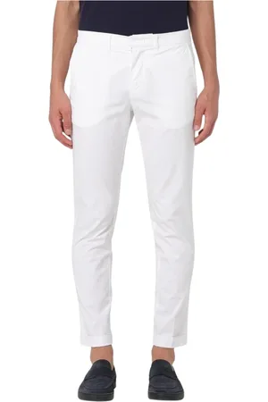 FAY Bukser, Herre, Hvid, W36, Bomuld, Slim Fit Beige Chinos Bukser