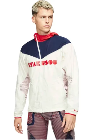 Nike Jakke, Herre, Hvid, M, Nylon, 3-Lags Jakke Hvid Sport Stil