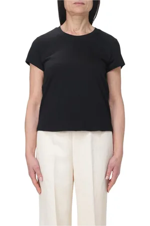 Twin-Set Top, Dame, Sort, S, Bomuld, Sort Crew Neck T-Shirt