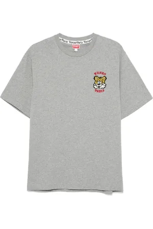 Kenzo Top, Herre, Grå, M, Bomuld, Afslappet T-shirt Kollektion Ss25