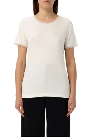 REMAIN Birger Christensen Top, Dame, Hvid, M, Uld, Ribstrikket Top Gennemsigtige Ærmer