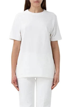 Jil Sander Top, Dame, Hvid, M, Bomuld, Hvid kortærmet T-shirt