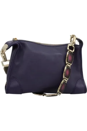 Céline Pre-owned, Dame, Lilla, ONE SIZE, Uld, Pre-owned Laeder celine-tasker