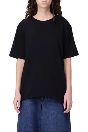 Khaite Top, Dame, Sort, S, Bomuld, Sort kortærmet T-shirt