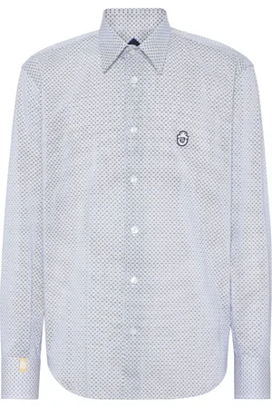 BILLIONAIRE Skjorte, Herre, Blå, 3XL, Afslappet Blå Skjorte