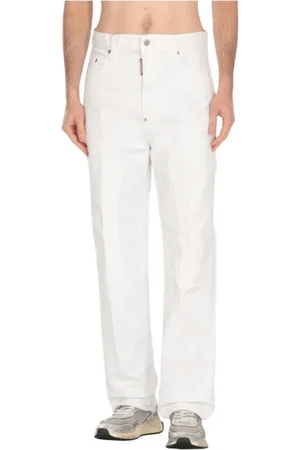 Dsquared2 Bukser, Herre, Hvid, S, Uld, Hvid Skinny Fit Jeans