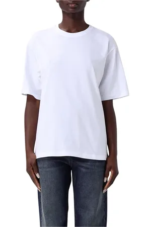 Sportmax Top, Dame, Hvid, M, Uld, Hvid kortærmet T-shirt til kvinder