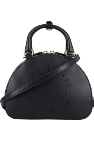 Stella McCartney Taske, Dame, Sort, ONE SIZE, Læder, Top Handle Logo Taske
