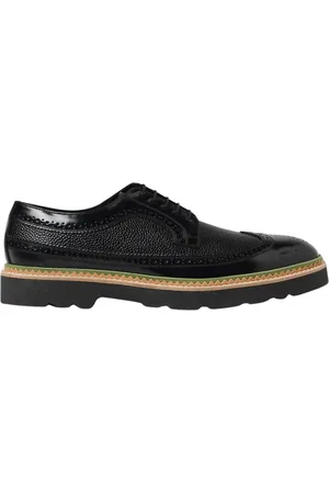 Paul Smith Sko, Herre, Sort, 41 EU, Læder, Sort Læder Wingtip Brogue Sko