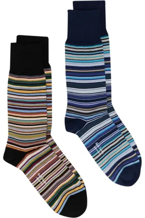 Paul Smith Undertøj, unisex, Flerfarvet, ONE SIZE, Bomuld, Signature Stripe Socks