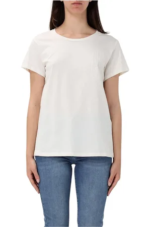Liu Jo Top, Dame, Hvid, L, Bomuld, Hvid Logo T-Shirt