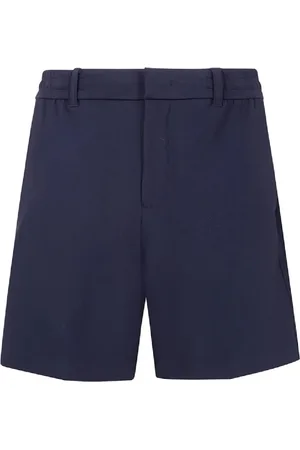 Emporio Armani Shorts, Herre, Blå, L, Uld, Stilfulde Bermuda Shorts til Mænd