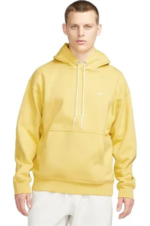 Nike Sweathshirts & Hoodies, Herre, Gul, M, Solo Swoosh Fleece Hoodie
