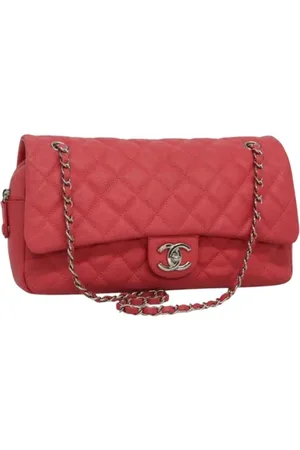CHANEL Pre-owned, Dame, Lyserød, ONE SIZE, Uld, Pre-owned Laeder chanel-tasker