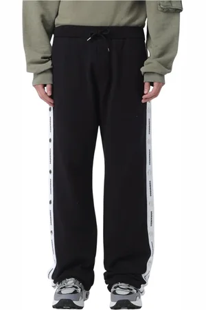 Dsquared2 Bukser, Herre, Hvid, M, Bomuld, Hvide Sideknap Svedbukser