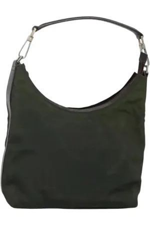 Gucci Pre-owned, Dame, Grøn, ONE SIZE, Uld, Pre-owned Canvas gucci-tasker