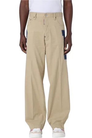 Dsquared2 Bukser, Herre, , M, Uld, Stilfulde Denim Patch Bukser