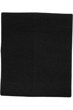 Dolce & Gabbana Tilbehør, Dame, Sort, ONE SIZE, Cashmere, Sort Cashmere Strikket Halsvarmer Tørklæde