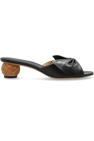 Salvatore Ferragamo Sko, Dame, Sort, 39 1/2 EU, Læder, Lædermuler med hæle