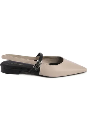 Tommy Hilfiger Sko, Dame, , 40 EU, Læder, Læder Ballerina Flats Elegant Detaljer