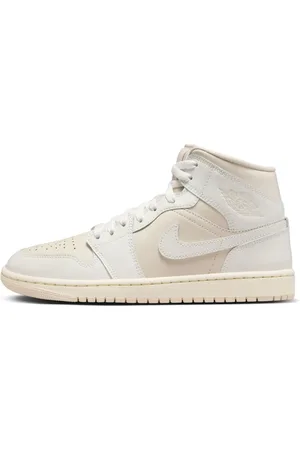 Jordan Sko, Dame, , 40 EU, Uld, Støvede fersken Air Mid Sneakers