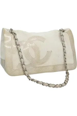 CHANEL Pre-owned, Dame, Hvid, ONE SIZE, Uld, Pre-owned Stof chanel-tasker